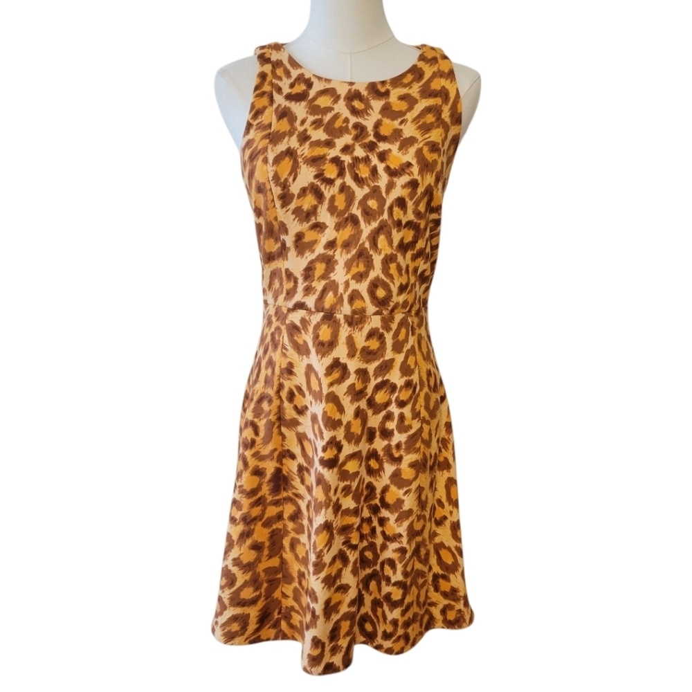 Kate Spade Cheetah‎ Print Sleeveless Dress Size Small - Picture 2 of 6